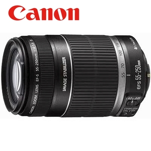 キヤノン Canon EF-S 55-250mm F4-5.6 IS APS-C対応 望遠レンズ 中古