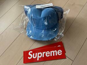 新品 Supreme 23ss Stamped Mesh Back 5-Panel cap Light Blue シュプリーム メッシュキャップ ブルー