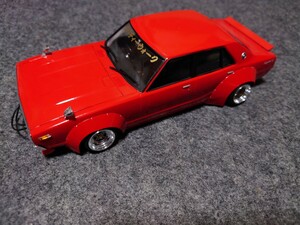 1/24日産スカイラインケンメリ4ドアワークス仕様ブラモデル完成品