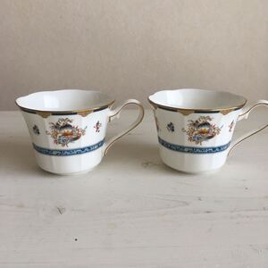 カップのみ[NARUNI ナルミ］ シャリラムーン コーヒーカップ×2 BONECHINA ボーンチャイナ コーヒーカップ　匿名発送