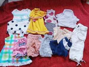 中古◆ 子供服女の子 12点 ◆GAP/BREEZE/seraph/パンツ/半袖/スパッツ/水着/60～90サイズ/キッズ/ガール/まとめ/ベビー服