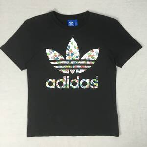 adidas Originals アディダス オリジナルス Ｔシャツ グラフィック ブラック Sサイズ トレフォイル AJ7108 A2B001