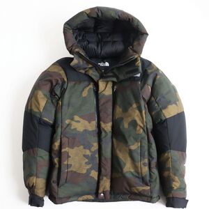 極美品●THE NORTH FACE ザ・ノースフェイス ND91845 Novelty Baltro Light Jacket カモフラ ダウンジャケット マルチカラー S 正規品