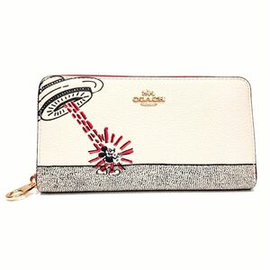 【ほぼ未使用】COACH コーチ 長財布 ミッキー Disney × Keith Haring ディズニー × キースヘリング コラボ C7800 極美品 送料無料