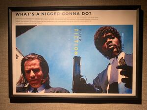 PULP FICTION パルプフィクション タランティーノA4 ポスター 額付 ⅱ