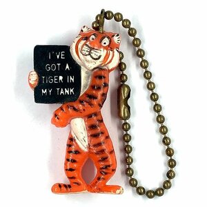 エッソ タイガー ビンテージ キーホルダー Esso Tiger Vintage Key Holder バイカー オイル 石油 ガソリン Gasoline Chain Porte Cres