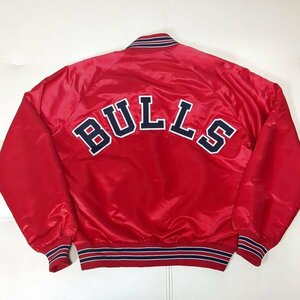 USA製 シカゴブルズ チョークライン スタジャン L アーチロゴ ワッペン キルティング ヴィンテージ 90s Chalk Line Chicago Bulls NBA