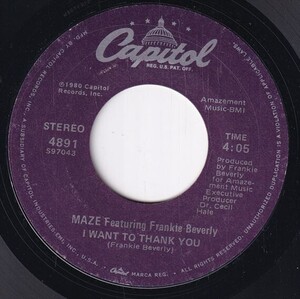 Maze Featuring Frankie Beverly - Southern Girl / I Want To Thank You (A) SF-DH423