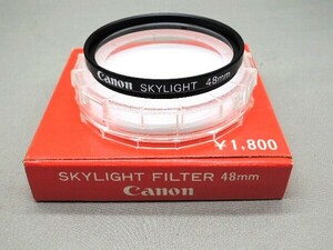 #1346fi ★★ 【送料無料】箱・ケース付 Canon SKYLIGHT 48mm ★★