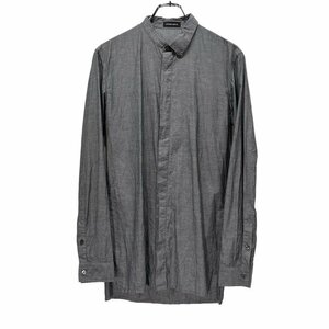 KRIS VAN ASSCHE 【men473Y】 コットン比翼アシンメトリーカラーシャツ トップス 長袖 Archive クリスヴァンアッシュ メンズ AR