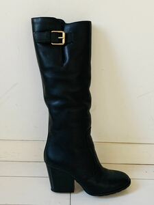 GIUSEPPE ZANOTTI DESIGN ジュゼッペザノッティ　ムートンロングブーツ　黒　36 1/2