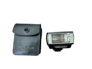 【動作未確認】OLYMPUS Electronic Flash T20 オリンパス フラッシュ ストロボ ケース付き 中古