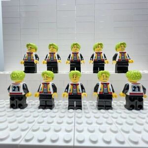 C8　レゴミニフィグ　ヒーローの休日　両顔ヘッド　10個セット　新品未使用　LEGO社純正品