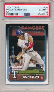 Wyatt Langford MLB 2024 Topps Series 2 RC #700 Rookie Card PSA 10 完璧 ルーキーカード ワイアット・ラングフォード