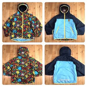 ★リバーシブル★ Animal banana milo 中綿ジャケット Mサイズ a bathing ape BAPE hoodie jacket エイプ ベイプ マイロ NIGO w98