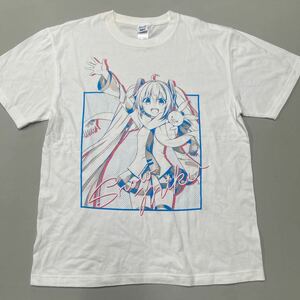 雪ミク スカイタウン snowmiku SKY/TOWN Tシャツ 初音ミク 北海道 未使用 白 ホワイト Lサイズ なつめえり