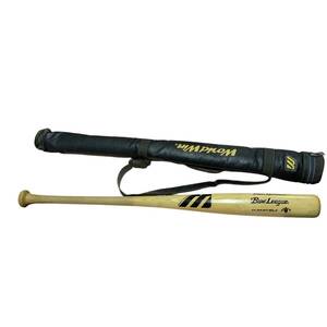 ◆中古品◆ MIZUNO ミズノ Buw League ビューリーグ PRO MODEL プロモデル 松井秀喜 軟式 木製 アッシュ バット ケース付 kyV12710NL