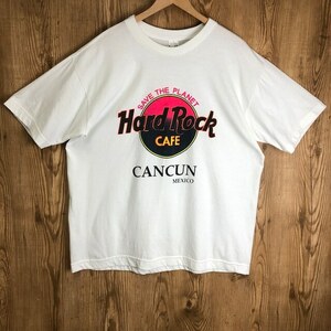 ビッグサイズ メキシコ製 HARD ROCK CAFE CANCUN Tシャツ メンズXXL ハードロックカフェ ロック 古着 e24053015