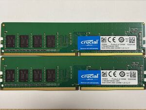 DDR4 Crucial CT8G4DFS824A. 8GB x 2