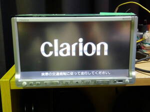 No.22 クラリオン　clarion ワイド7型2DIN HDD/ワンセグ/DVD AV-Navi MAX670　スズキ純正99000-79S89-000 　中古　2007年　配線汎用化済み