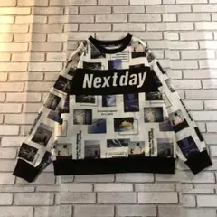 Nuersh 写真プリント 裏起毛トレーナー Next day 長袖150サイズ