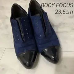 BODY FOCUS ショートブーツ　23.5cm バイカラー　スウェード