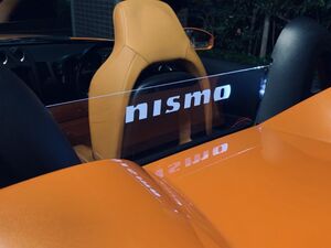 ValkyRie Style フェアレディＺ　Ｚ33　ロードスター　HZ33 専用　ウィンドディフレクター nismo 文字/　リモコン付きLED白、