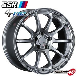 送料無料 SSR GTV02 19インチ 19x8.5J 5/114.3 +25 GS グレアシルバー 新品ホイール1本価格