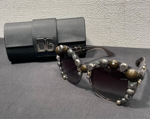 D&G DOLCE&GABBANA ドルガバ グレートランスルーセント 限定 サングラス メタルスタッドカプセル DG4266 0122-020(6)