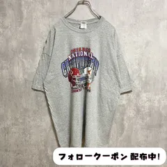 古着 used　GILDAN ギルダン　NCAA　アメフト　半袖プリントTシャツ　グレー　スポーツ　オーバーサイズ