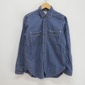 FREEWHEELERS フリーホーイーラーズ neal cassady Neal WORK SHIRT INDIGO SMALL CHECK ニールシャツ スモールチェック 長袖 14 10115236