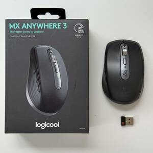 【1円・送料無料】 Logicool ロジクール MX ANYWHERE 3 MX1700GR ワイヤレス モバイルマウス 充電式 高速スクロールホイール グラファイト