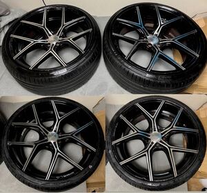 4本セットWALDイリマILLIMA22インチ10.5J9J PCD112 ベンツW222 W223 Sクラス BMW等　フロントタイヤ新品