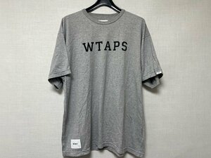 wtaps ダブルタップス WTAPS 2024SS ACADEMY SS TEE グレー 中古 半袖 Mサイズ