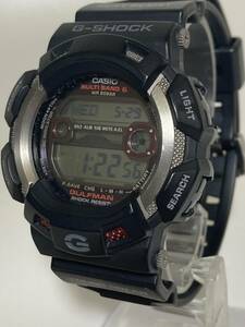★現状品★ CASIO G-SHOCK GULFMAN ガルフマン 腕時計 GW-9110 電波ソーラー デジタル ブラック 稼働品