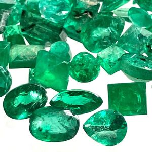 1円〜!!◆天然エメラルドおまとめ22ct◆f 約4.4g ルース 裸石 宝石 ジュエリー jewelry emerald ベリル w3ヤ62