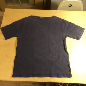 セントジェームス ウエッソン 半袖 NAVY T5 ML M L SAINT JAMES ショートスリーブ ネイビー 厚手 無地 ソリッド