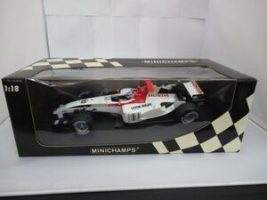 D14-5 ミニチャンプス MINICHAMPS 1/18 BAR HONDA 006 T.SATO BAR ホンダ 佐藤琢磨 ホンダ F1