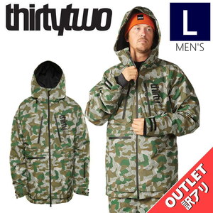 【アウトレット】23-24 THIRTYTWO TM JKT カラー:ARMY Lサイズ メンズ スノーボード スキー スノボウェア ジャケット JACKET 型落ち