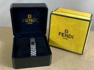 ◇#42 ブランド腕時計 フェンディ オロロジ 660L ブルー文字盤 レディース クォーツ FENDI 動作未確認 ケース・箱付き◇T