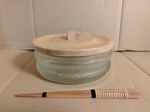 アーデル大鉢　木蓋　竹製箸