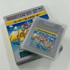 T082-Z14-435 ◎ Nintendo 任天堂 GAME BOY ゲームボーイ SUPER MARIOLAND スーパーマリオランド カセット ソフト 箱付き ゲーム