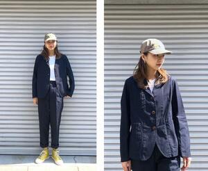 ホスピタルジャケット ドライポプリン Nigel Cabourn ナイジェルケーボン ネイビー HOSPITAL JACKET DRY POPLIN