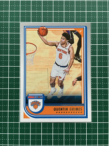 ★PANINI 2022-23 NBA HOOPS #23 QUENTIN GRIMES［NEW YORK KNICKS］ベースカード「BASE」★