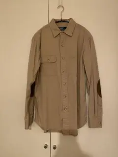 RALPH LAUREN 90s シャツ レザーパッチ 希少