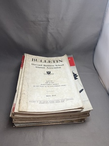 古い洋雑誌 HARVARD BUSINESS SCHOOL BULLETIN ハーバードビジネススクール　1939 1940 1957 1958 1964 戦前　戦後