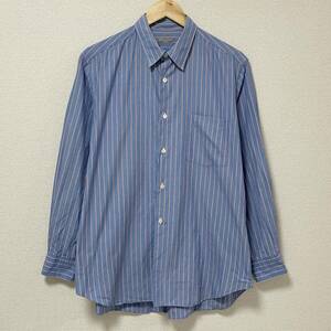 田中オム AD2003 COMME des GARCONS HOMME ストライプ 長袖 シャツ 水色 オーバーサイズ コムデギャルソンオム VINTAGE archive 4050061