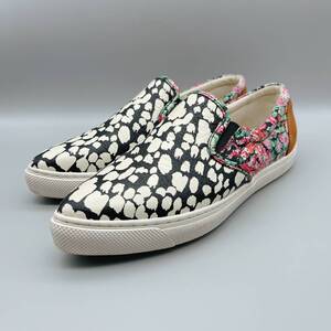 COACH Floral Animal Limited Edition Shoes EUR38 コーチ フローラル アニマル 限定 シューズ スリッポン スニーカー 24cm相当