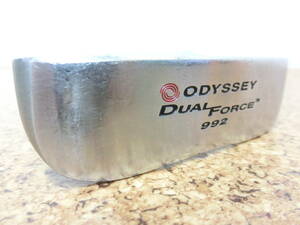 ♪ODYSSEY オデッセイ DUAL FORCE 992 デュアルフォース パター 34インチ 純正スチールシャフト ODYSSEY GOLD 中古品♪T1172