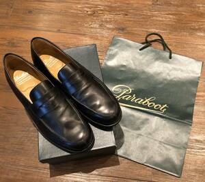 新品未使用 Paraboot ADONIS UK12 30～31cm 黒 国内正規品 ローファー 大きいサイズ パラブーツ アドニス グッドイヤー製法 全天候型ソール